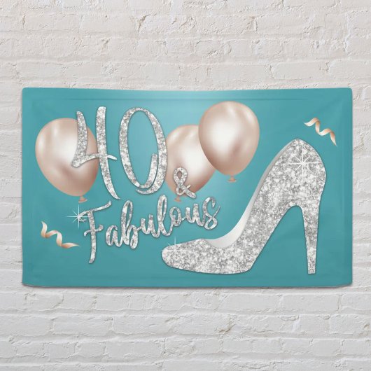 Fabulous 40 Modern Turquoise Girl 40th Birthday Ba Spandoek