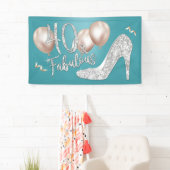 Fabulous 40 Modern Turquoise Girl 40th Birthday Ba Spandoek (Insitu)