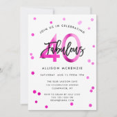 Fabulous 40 | Moderne bruine bruine bruine bruine  Kaart (Voorkant)