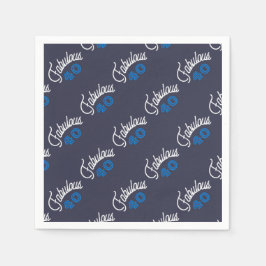 Fabulous 40 verjaardag servet