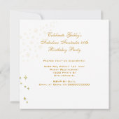 Fabulous 40 Voman's Gold High-Hiel-feest Kaart (Achterkant)