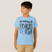 Fabulous 40 zwarte blauwe Kinder T-shirt (Voorkant volledig)