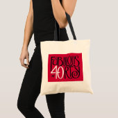 Fabulous 40 zwarte rode tas (Voorkant (product))