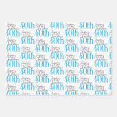 Fabulous 40e verjaardag 3Colors Gift Inpakpapier Vel (Voorkant 3)