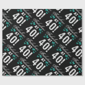 Fabulous 40th Birthday Cadeaupapier (Vlak)