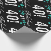 Fabulous 40th Birthday Cadeaupapier (Hoek)