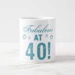 Fabulous 40th Birthday Grote Koffiekop<br><div class="desc">Een grappig verjaardagsgeschenidee voor vrouwen die weten dat ze geweldig zijn.</div>