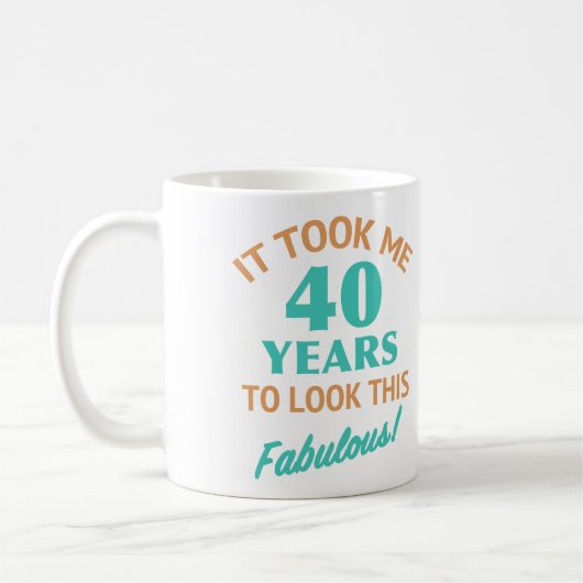 Fabulous 40th Birthday Koffiemok (Links)