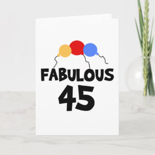 Fabulous 45 kaart
