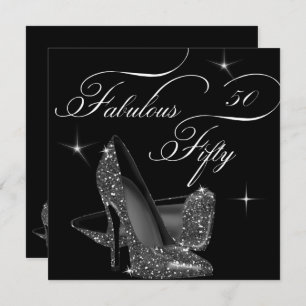 Fabulous 5050 Black White High Heels, zaterdag Kaart