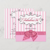 Fabulous 50 - Aangepaste feestdagen Kaart (Voorkant / Achterkant)