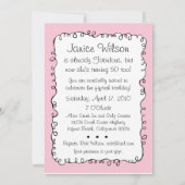 Fabulous 50 Aangepaste feestdagen Kaart (Achterkant)