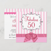 Fabulous 50 - Aangepaste feestdagen Kaart (Voorkant / Achterkant)