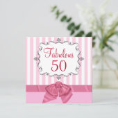 Fabulous 50 - Aangepaste feestdagen Kaart (Staand voorkant)