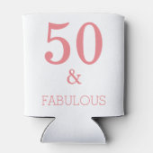Fabulous 50 Aangepaste kleur voor koraalroze kleur Blikjeskoeler (Achterkant)