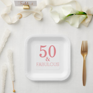 Fabulous 50 Aangepaste kleur voor koraalroze kleur Papieren Bordje