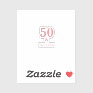 Fabulous 50 Aangepaste kleur voor koraalroze kleur Sticker