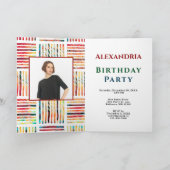 Fabulous 50 Birthday Foto nodigt personalize uit Kaart (Binnen)