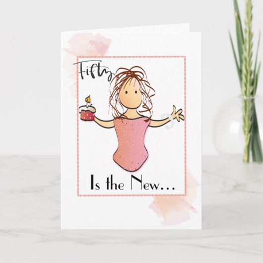 Fabulous 50 Birthday Kaart, speciaal gepersonalise Kaart (Voorkant)