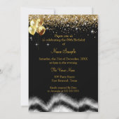 Fabulous 50 Birthday Masquerade Party Kaart (Achterkant)