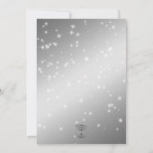 Fabulous 50 Black Gold Glam Eyes Invitation Kaart (Achterkant)