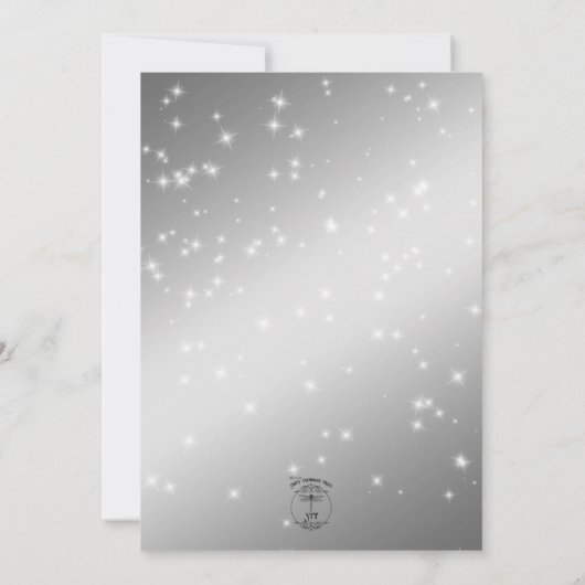 Fabulous 50 Black Gold Glam Eyes Invitation Kaart (Achterkant)