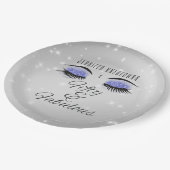 Fabulous 50 Black Periwinkle Glam Eyes Paper Bord (Gekanteld)