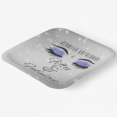 Fabulous 50 Black Periwinkle Glam Eyes Paper Bord (Gebogen)