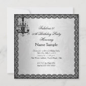 Fabulous 50 Black Silver Corset op hoge hoogte Kaart (Achterkant)