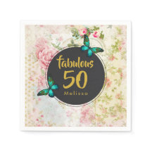 Fabulous 50 Butterfly on  Collage