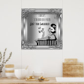 Fabulous 50 Diva Art Deco Birthday Banner Poster (Keuken)