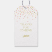 Fabulous & 50 Elegant Birthday Gold Pink Label Cadeaulabel (Achterkant)