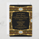 Fabulous 50 Elegant Diamond Gem Gold Black Foto 8 Kaart (Achterkant)