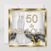 Fabulous 50 Elegant Dress High Heels Party Kaart (Voorkant)