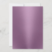 Fabulous 50 Modern Paars meisje 50th Birthday Kaart (Achterkant)