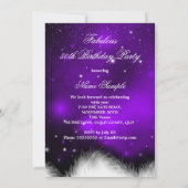 Fabulous 50 Paarse hiel-hiel-feest Kaart (Achterkant)