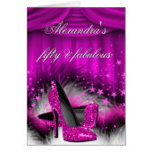 Fabulous 50 Plum Pink High Heels Feathers Programm (Voorkant)