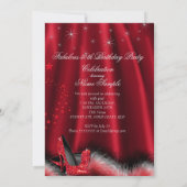 Fabulous 50 Red High Heels Black Silver Birthday 3 Kaart (Achterkant)