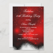 Fabulous 50 Red High Hiel Birthday Party Kaart (Achterkant)
