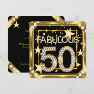 Fabulous 50 Retro Glamor Hollywood Gold Lijst 2 Kaart