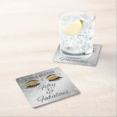 Fabulous 50 zwarte goudglam Onderzetters (Insitu)