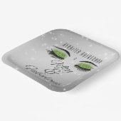 Fabulous 50 zwarte groene Glam-Borden Papieren Bordje (Gebogen)