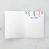 Fabulous 50Cat Birthday Kaart (Binnen)