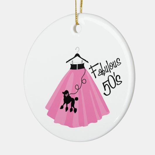 Fabulous 50's keramisch ornament (Links)