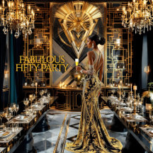 Fabulous 50ste Art Deco Vrouw Afro-Amerikaans Goud