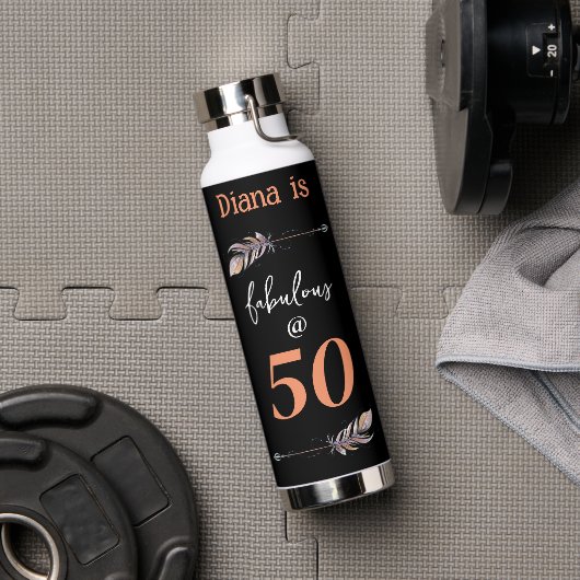 Fabulous @ 50th Birthday Bohemian Arrows Black Waterfles (Gym)