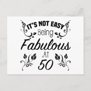 Fabulous 50th Birthday Briefkaart