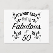 Fabulous 50th Birthday Briefkaart (Voorkant)
