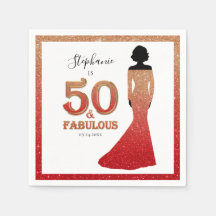 Fabulous 50th Birthday Ombre Glitter Gown