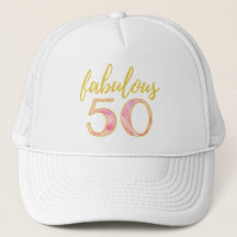 Fabulous 50th Birthday Pink Gold